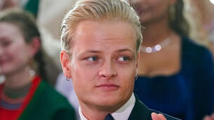 <p>FILE - Norway's Marius Borg Hoiby and Crown Princess Mette-Marit in Oslo, June 16, 2022. (Lise Aserud/NTB via AP, File)</p>