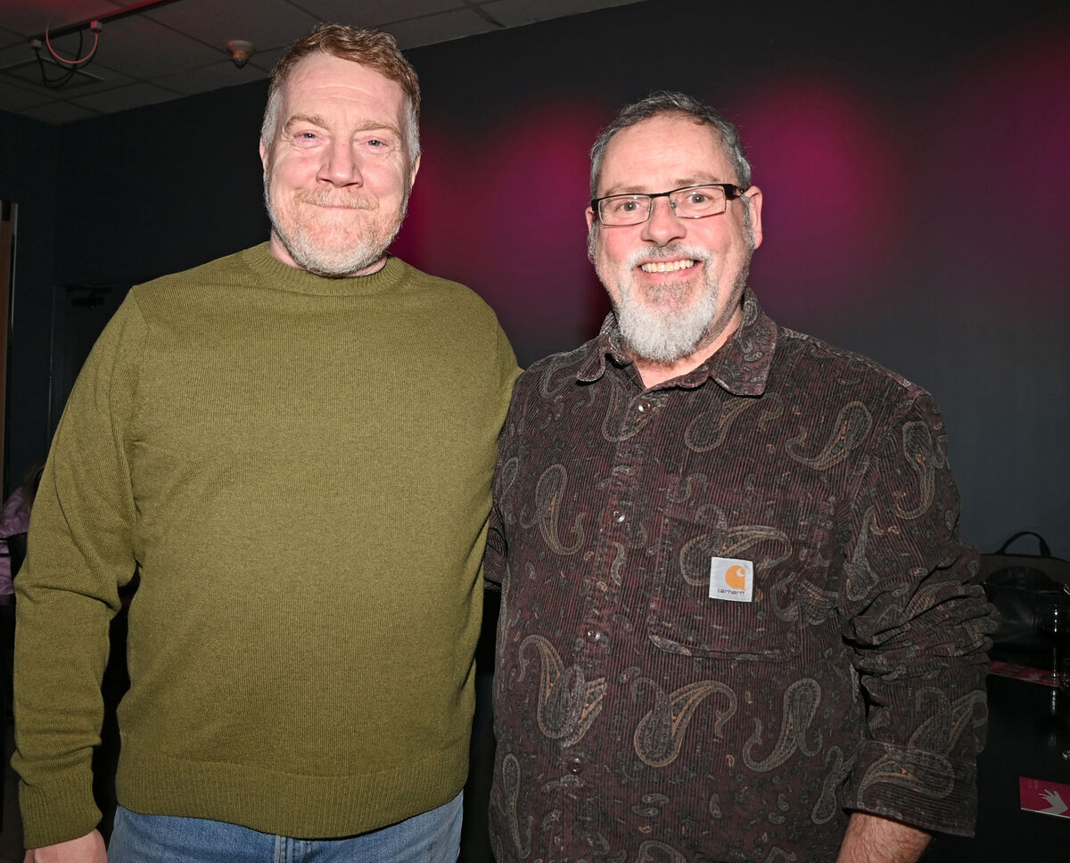 Cathal O'Boyle and Kieran O'Connor  at the performance of Infinity.