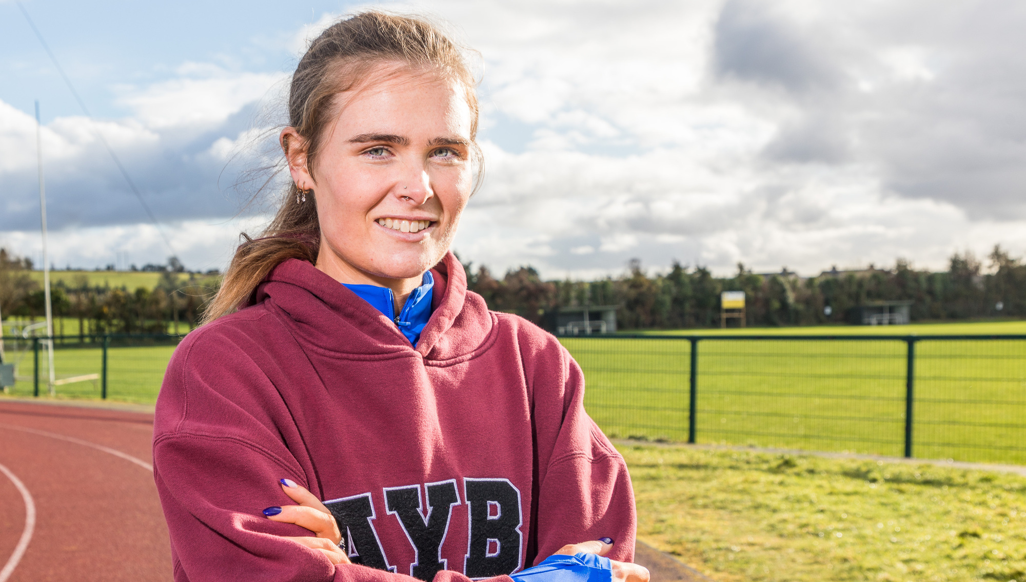 Aoife Lucey trains at Clondrohid Community Park, Co Cork, as she continues her 10 half-marathon challenge in support of Childhood Cancer Ireland. 