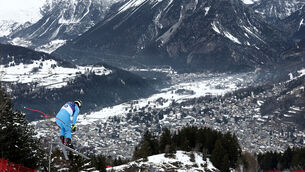 <p>Training at the 2026 Winter Olympics, in Bormio, Italy. Picture: AP</p>