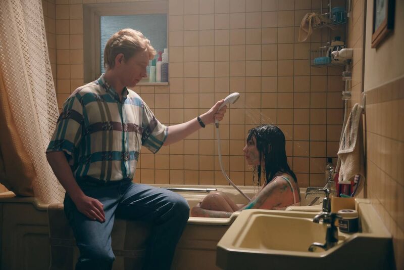 Domhnall Gleeson and Taylor Swift in the Opalite music video.