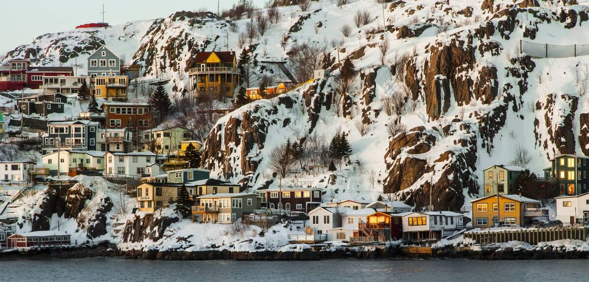 St John’s, Newfoundland, one of the stops ona. luxury cruise