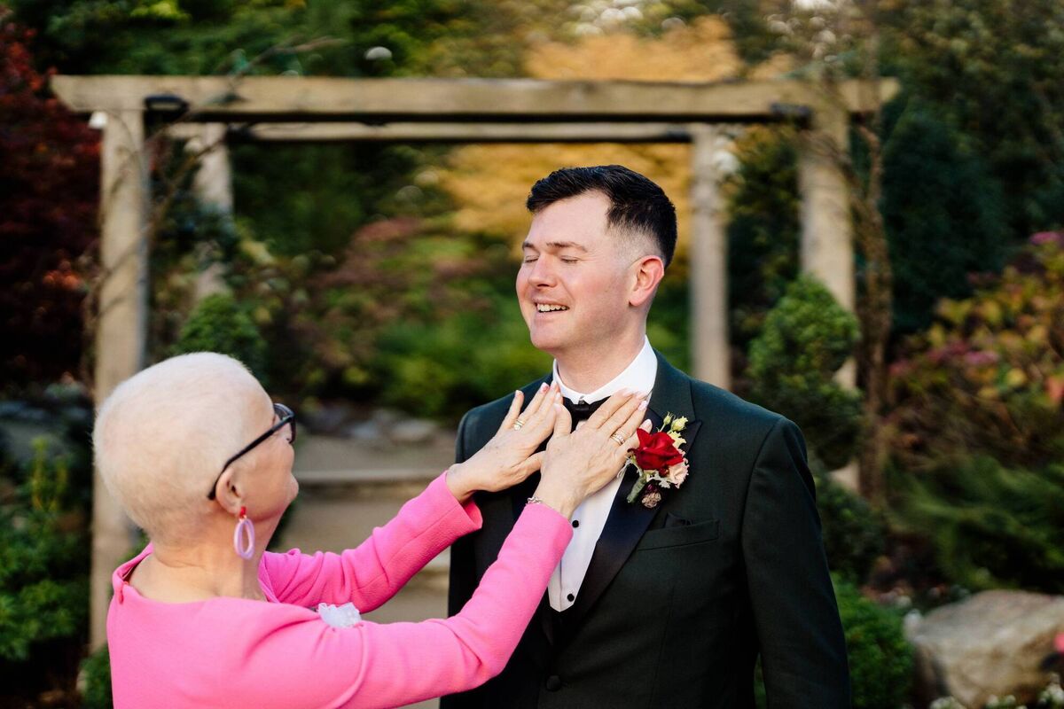 Cathal O'Riordan with Mary O'Riordan. Cathal O'Riordan with Mary O'Riordan.