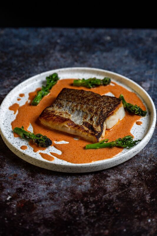 Hake with espleltte sauce by Aishling Moore. Picture Chani Anderson. Hake with espleltte sauce by Aishling Moore. Picture Chani Anderson.