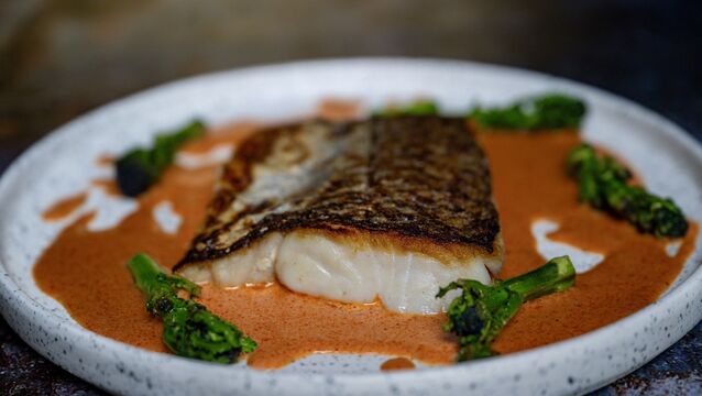 <p>Hake with espleltte sauce by Aishling Moore. Picture: Chani Anderson</p>