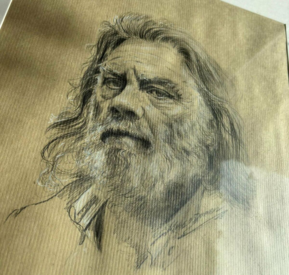 A sketch of Gerry ‘The Monk’ Hutch, by court artist Mike O’Donnell, who painted him at his Dublin home. ‘It felt completely normal at the time,’ says O’Donnell. ‘It’s only on reflection that these moments feel surreal.’ A sketch of Gerry ‘The Monk’ Hutch, by court artist Mike O’Donnell, who painted him at his Dublin home. ‘It felt completely normal at the time,’ says O’Donnell. ‘It’s only on reflection that these moments feel surreal.’