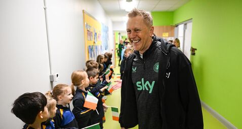 Republic of Ireland Head Coaches Visit Carrigtwohill Community National School