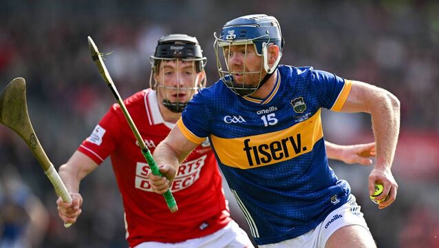 <p>BLOCKBUSTER: Jason Forde of Tipperary and Cork’s Eoin Downey in last April’s Division 1A final, which was a sellout at Páirc Uí Chaoimh, but tonight’s match may be even bigger after Tipp blew Cork out of the water in the second half of the All-Ireland final. Pic: Brendan Moran/Sportsfile</p>