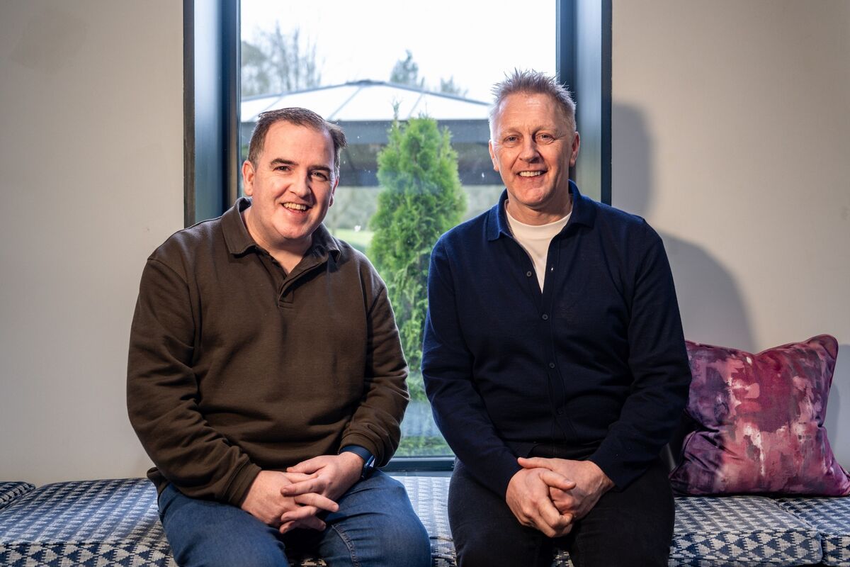 Irish Examiner’s John Fallon and Ireland manager Heimir Hallgrimsson pictured in Fota hotel. Picture: Chani Anderson. Irish Examiner’s John Fallon and Ireland manager Heimir Hallgrimsson pictured in Fota hotel. Picture: Chani Anderson.