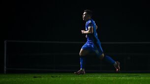 <p>LONERGAN LEVELS: Tommy Lonergan celebrates after scoring his side's equaliser. Pic: Tyler Miller/Sportsfile.</p>
