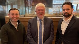 <p>David McCaffrey, country manager and SVP, Canada, at Enterprise Ireland, Joe Aherne, CEO of Leading Edge Group, Mayank Chadha, founder and managing partner at Vira Capital.</p>
