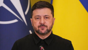 <p>Ukrainian President Volodymyr Zelenskyy (Sergei Grits/AP)</p>
