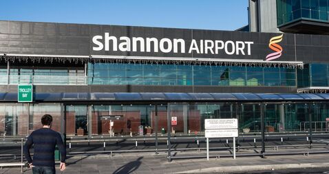 Shannon Airport, Ireland - December 27th 2016: Shannon Airport is Irelands 2nd largest airport in Ireland County Clare. A key ai