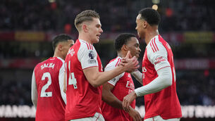 <p>Viktor Gyokeres scored a brace for Arsenal in their victory over Sunderland. Pic: AP Photo/Kin Cheung</p>