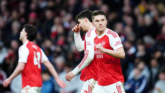 Viktor Gyokeres, right, scored twice against Sunderland (John Walton/PA)
