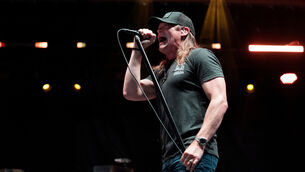 Brad Arnold on stage in 2024 (Rob Grabowski/Invision/AP)