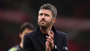<p>Michael Carrick has claimed six wins in seven matches for Manchester United (Martin Rickett/PA)</p>
