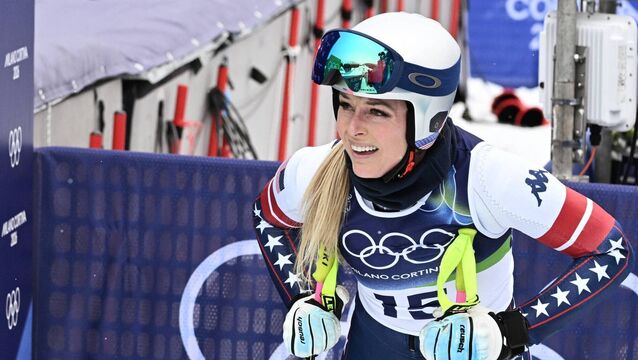 <p>Lindsey Vonn had been one of the favourites for downhill gold at the Winter Olympics prior to suffering a knee injury. Pic: Tiziana FABI / AFP via Getty Images)</p>