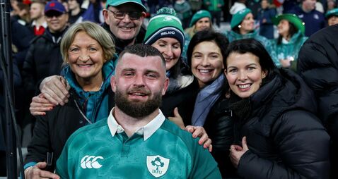 Michael Milne with friends and family after the match 5/2/2026