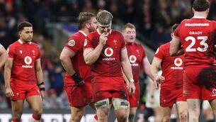 <p>Aaron Wainwright of Wales looks dejected following the Guinness Six Nations 2026 match between England and Wales at Allianz Stadium on February 07, 2026 in London, England. (Photo by David Rogers/Getty Images)</p>