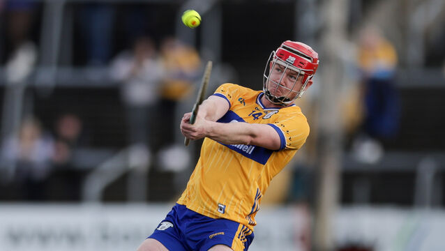 <p>Senan Dunford scored five points for Clare against Down in his first National League start. Pic: ©INPHO/Natasha Barton</p>