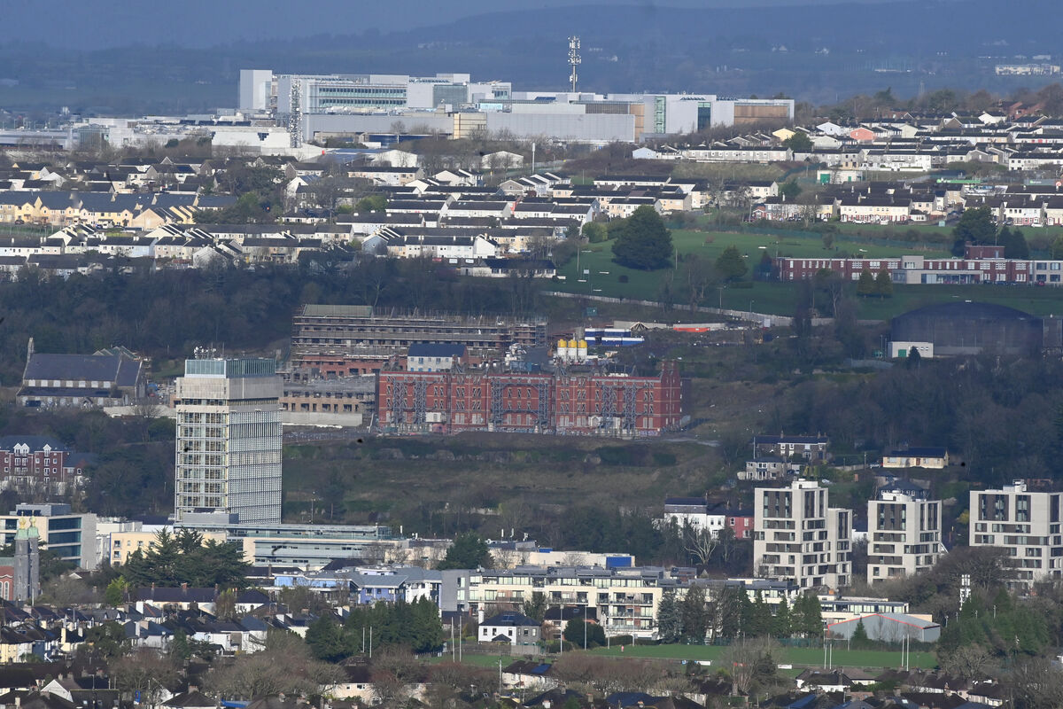  A view of Cork City including Cork County Hall and UCC Crow's Nest student apartments at bottom right. Picture: Larry Cummins