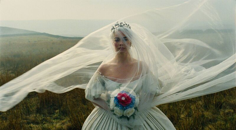 Margot Robbie as Catherine Earnshaw in Wuthering Heights. Margot Robbie as Catherine Earnshaw in Wuthering Heights.