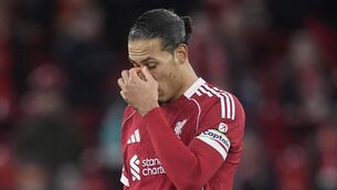 <p>NO PANIC: Liverpool's Virgil van Dijk at the final whistle after their loss to Man City. Pic: Peter Byrne/PA Wire.</p>