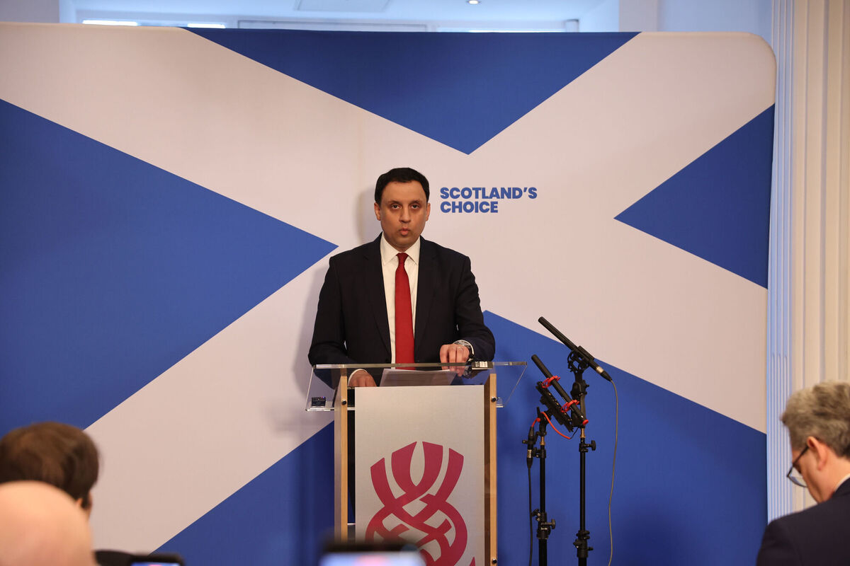 Scottish Labour leader Anas Sarwar speaking to the media during a press conference at Trades Hall, Glasgow. Picture: Robert Perry/PA Wire