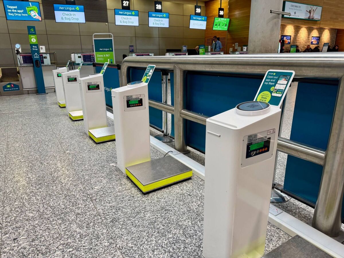 Cork Airport, new Bag drop kiosk. Photography supplied by Cork Airport. 