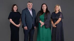 <p>Larissa Feeney and Nelmari Finlay of Kinore, alongside Liam Martin, and Ailish Martin of Martin &amp; Co Accountants. Professional services firm Kinore is targeting revenues of €15m by 2028 after completing the acquisitions of Martin &amp; Co Accountants in Cork, and Dublin-based Clear Group Accountants and Only Audit Limited </p>