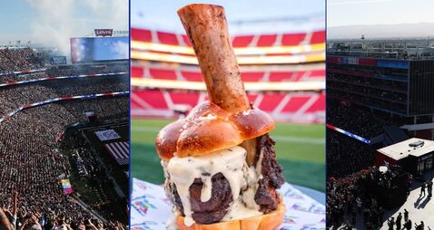 A $180 'hammer burger' at Super Bowl is hard to digest