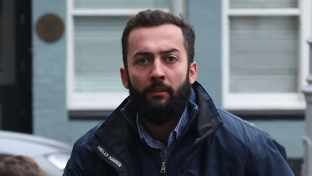 <p>Conor O'Brien, aged 29, from Kilpatrick, Ardee, Co Louth arriving at court today, Monday. Detective Inspector Shane McCartan told the Special Criminal Court: 'Without Conor O’Brien, there would be no criminal organisation, such was his importance.' </p>