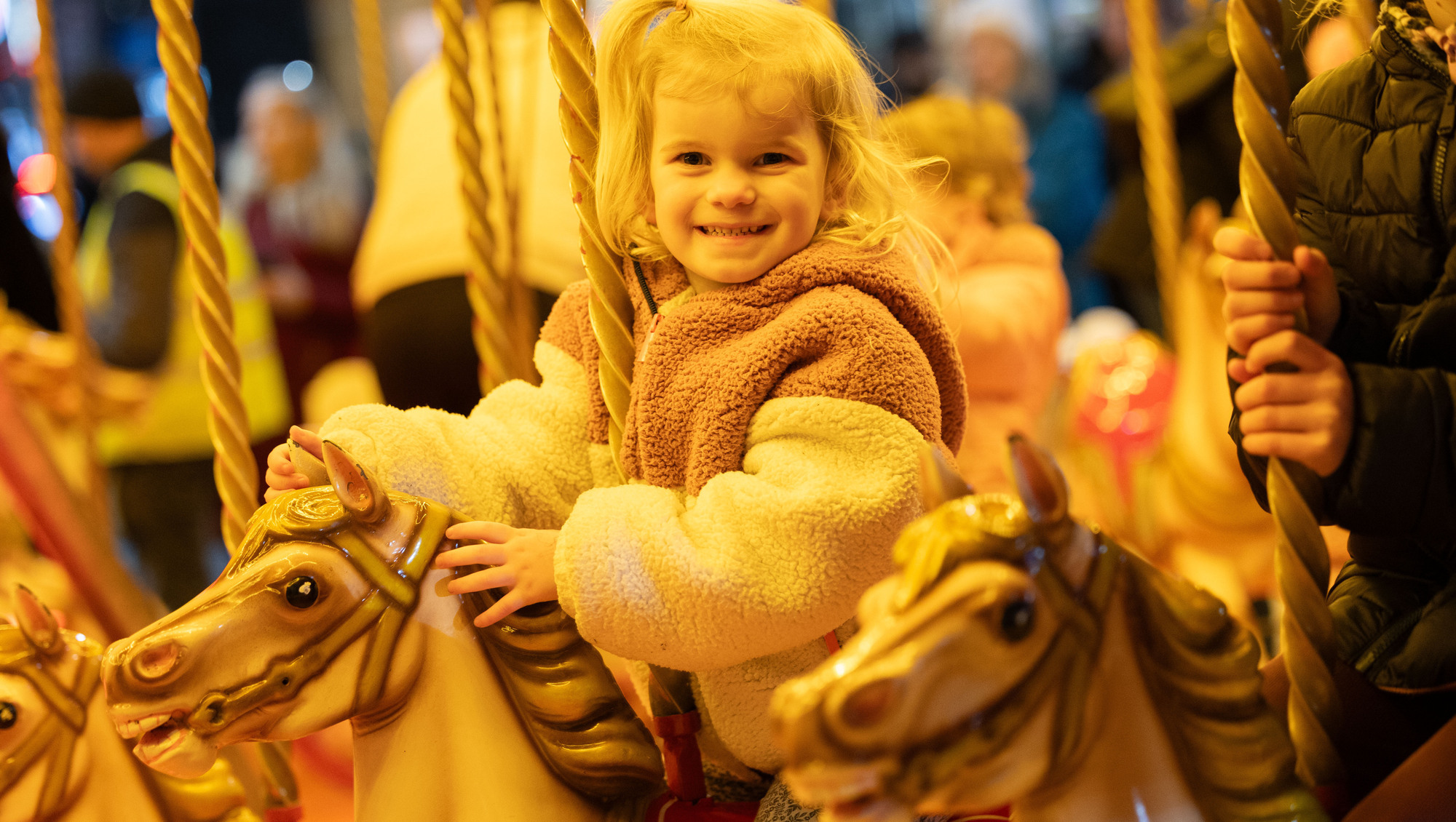 Roisín McHugh enjoying the festivities at Cork City Council's Corkmas celebrations on Grand Parade. Picture: Darragh Kane