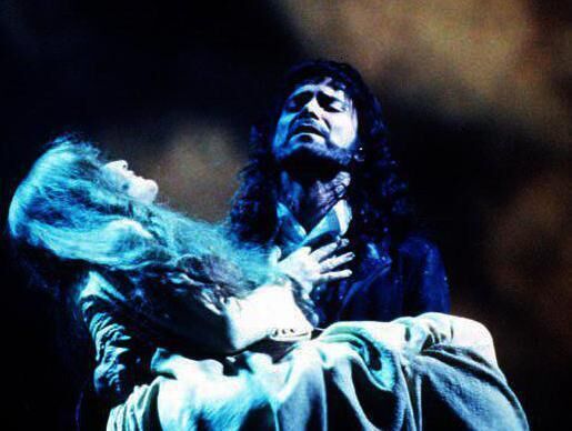 Cliff Richard on stage as the title character Heathcliff, in his 1996 stage musical. Cliff Richard on stage as the title character Heathcliff, in his 1996 stage musical.