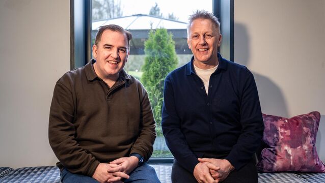 <p>Irish Examiner’s John Fallon and Ireland manager Heimir Hallgrimsson pictured at Fota hotel. Picture: Chani Anderson/Irish Examiner</p>