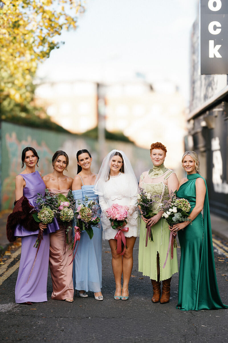 Fiona with her bridesmaids 