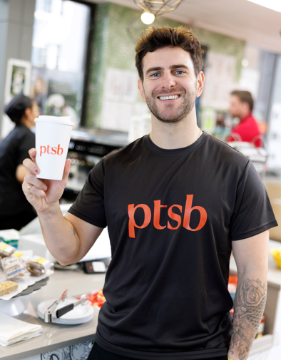 Roberts working with the PTSB Community Fund