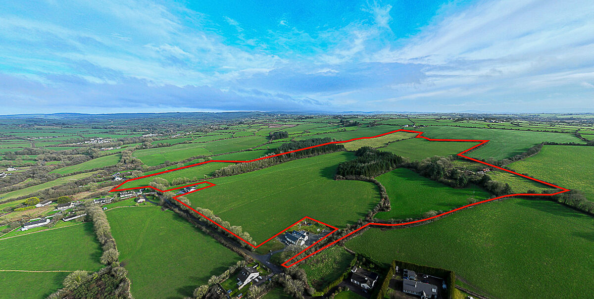 Aerial photo of the farm.