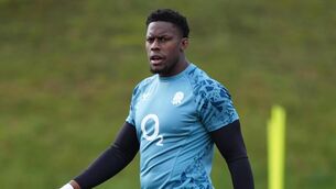 <p>England’s Maro Itoje during a training session at Pennyhill Park on Monday. Pic: Ben Whitley/PA</p>