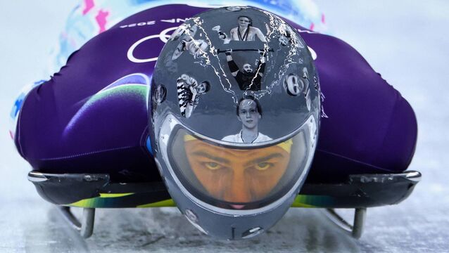 <p>The Ukrainian sports outlet Tribuna published a list of 22 victims who are memorialized on the helmet, with the youngest victim being a nine-year-old. Pic: FRANCK FIFE / AFP via Getty Images</p>