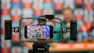 <p>IN FOCUS: John Fogarty at the IRFU High Performance Centre Indoor Pitch on Tuesday. Pic: INPHO/Ben Brady</p>