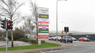 <p> Planning notice erected for Motor Services Limited who intend to apply for planning permission for two cafe/restaurant units. Picture: Larry Cummins</p>