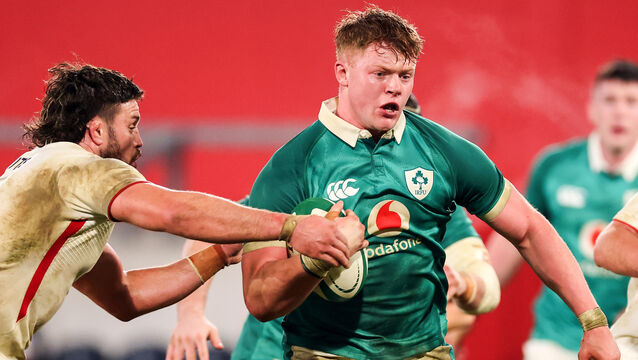 <p>Bryn Ward played 80 minutes for the Ireland XV side in defeat to England A and was then called back into the Six Nations squad. Pic: ©INPHO/Dan Clohessy</p>