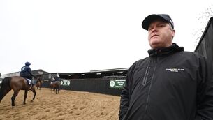 <p>Gordon Elliott: "This season everything is bouncing right for us, that’s sport, you just put the bad days behind you." Pic: Healy Racing</p>