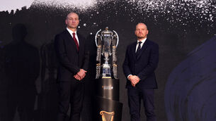 <p>England’s Steve Borthwick (left) has voiced his support for Scotland head coach Gregor Townsend. Pic: John Walton/PA</p>