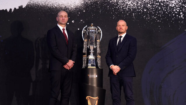 <p>England’s Steve Borthwick (left) has voiced his support for Scotland head coach Gregor Townsend. Pic: John Walton/PA</p>