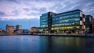 <p>The global headquarters of Johnson Controls at One Albert Quay, Cork, showcasing the future of smart buildings. The company is also using artificial intelligence and data to create smarter, healthier, and more sustainable buildings with their OpenBlue technology (a comprehensive suite of connected solutions).</p>
