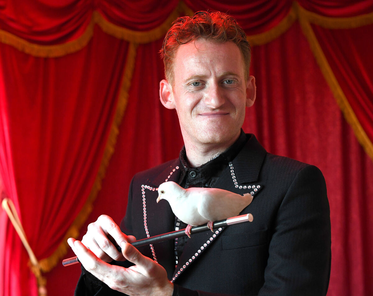 Joey Gregory who ran away with the circus when he was younger, now tours with his own; Gregory's Entertainment Magic Show. Picture: Moya Nolan