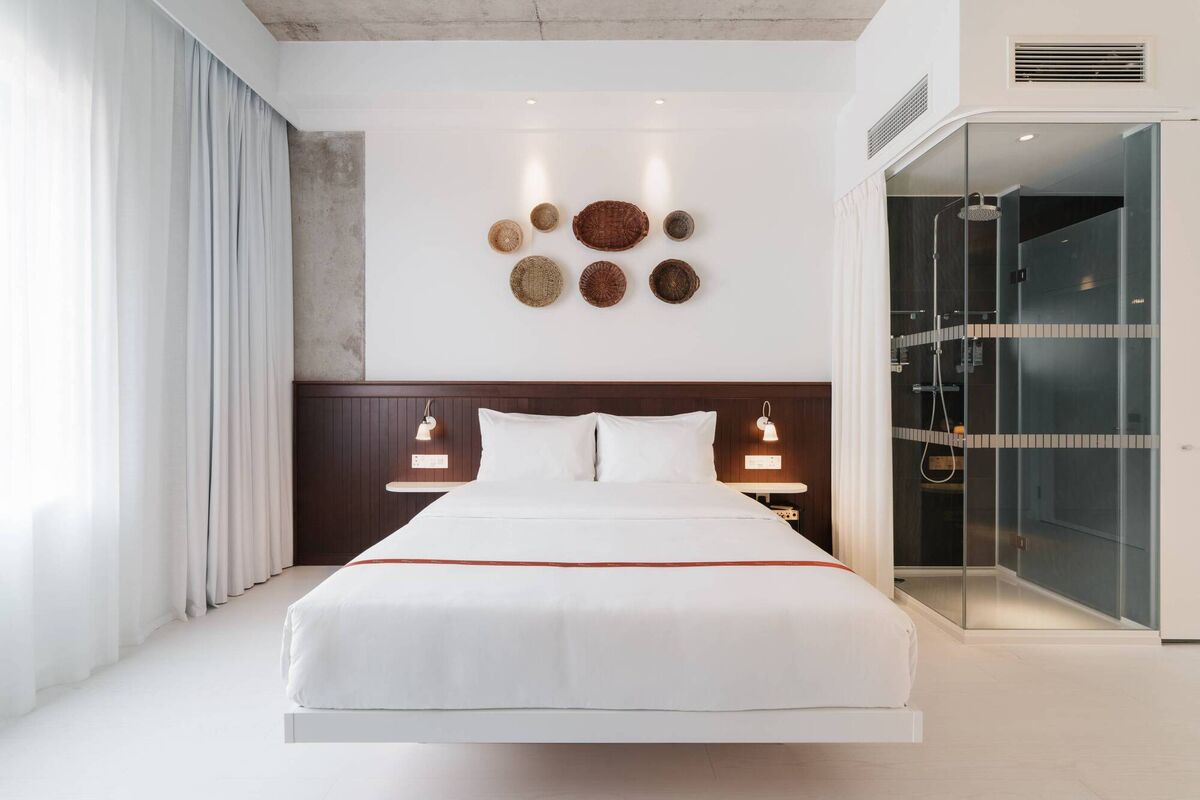 The modern Ruby Model hotel in Dublin has rooms from €232 per night for single occupancy, excluding breakfast.